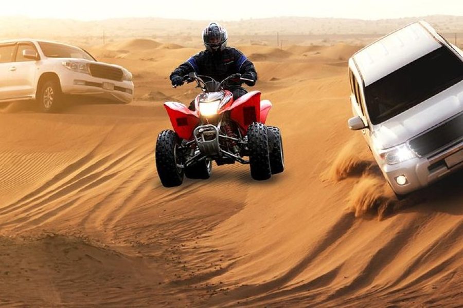 Evening Premium Desert Safari with BBQ Dinner and Quad Bike – Shared Transfers