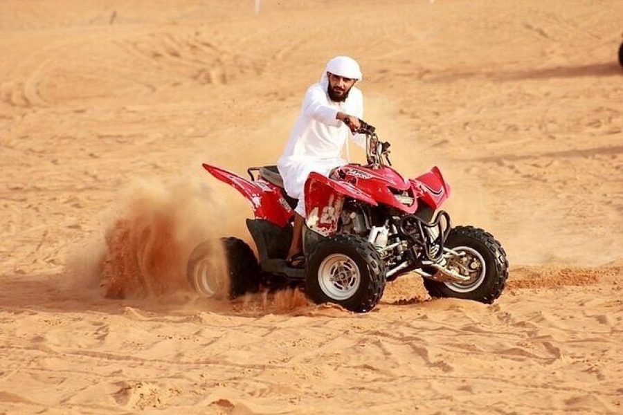 Evening Desert Safari with BBQ Dinner and Quad Bike – Shared Transfers